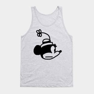 Steamboat Willie Cartoon Girl Mouse Portrait Tank Top